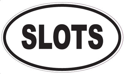 SLOTS - Oval Sticker