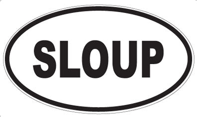 SLOUP - Oval Sticker