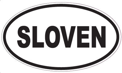 SLOVEN - Oval Sticker