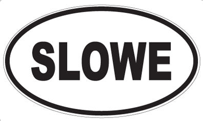 SLOWE - Oval Sticker