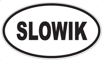 SLOWIK - Oval Sticker