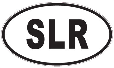 SLR - 3 Letter Initials Oval Magnet