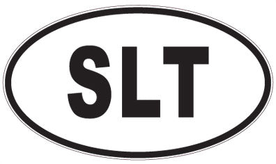SLT - 3 Letter Initials Oval Magnet