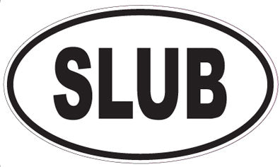 SLUB - Oval Sticker