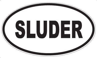 SLUDER - Oval Sticker