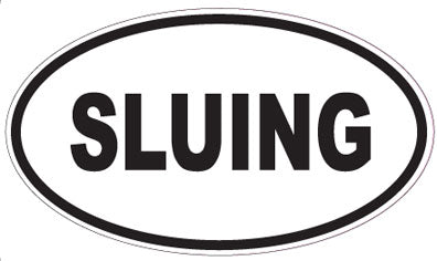 SLUING - Oval Sticker
