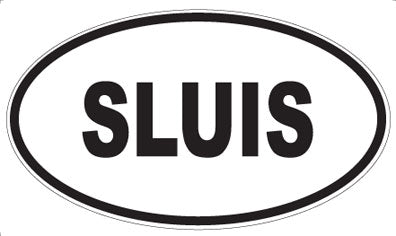 SLUIS - Oval Sticker