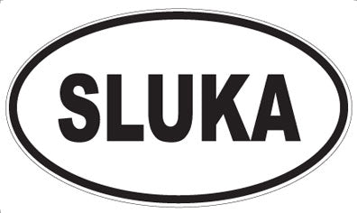 SLUKA - Oval Sticker