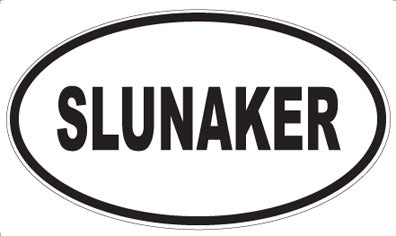 SLUNAKER - Oval Sticker