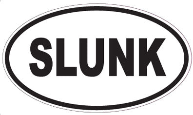 SLUNK - Oval Magnet