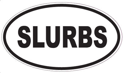 SLURBS - Oval Sticker