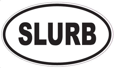 SLURB - Oval Magnet