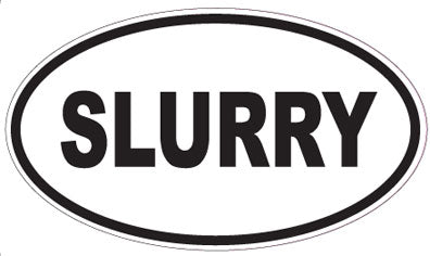 SLURRY - Oval Sticker