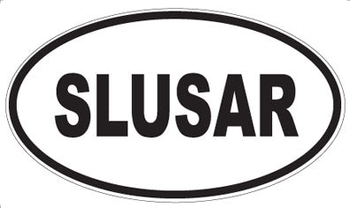 SLUSAR - Oval Sticker