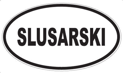 SLUSARSKI - Oval Magnet