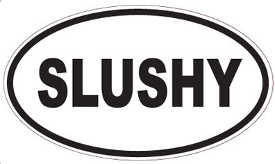 SLUSHY - Oval Sticker