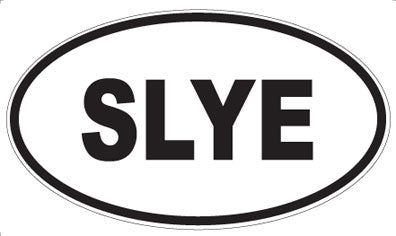 SLYE - Oval Sticker