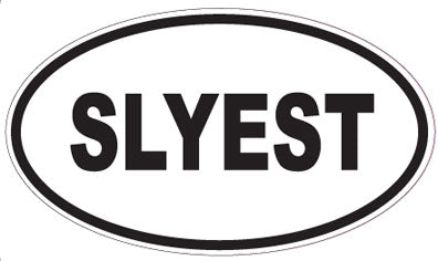 SLYEST - Oval Sticker
