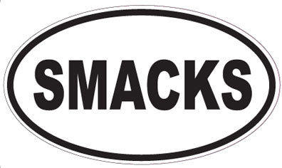 SMACKS - Oval Sticker
