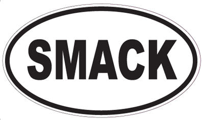 SMACK - Oval Magnet