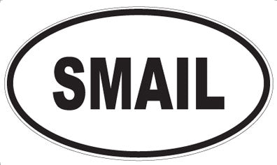 SMAIL - Oval Sticker