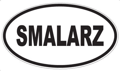 SMALARZ - Oval Sticker