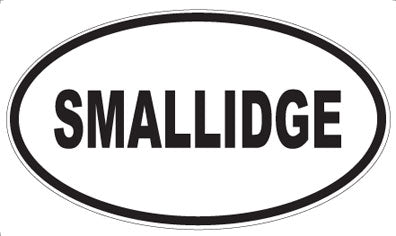 SMALLIDGE - Oval Sticker