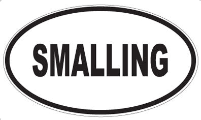 SMALLING - Oval Sticker