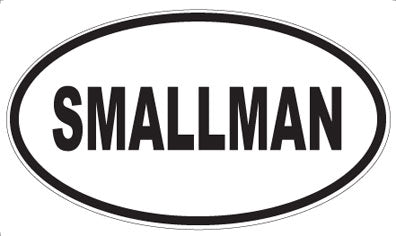 SMALLMAN - Oval Sticker