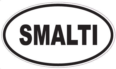 SMALTI - Oval Sticker