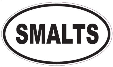 SMALTS - Oval Sticker