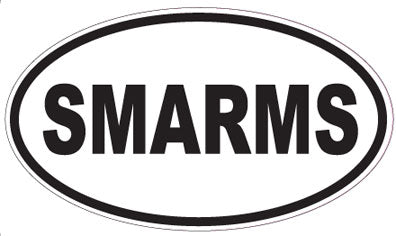 SMARMS - Oval Sticker
