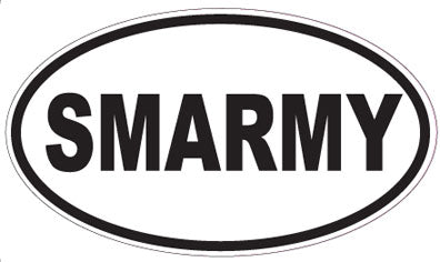 SMARMY - Oval Sticker