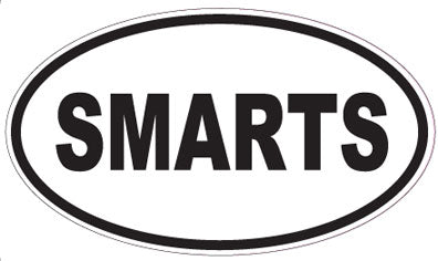 SMARTS - Oval Sticker