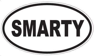 SMARTY - Oval Sticker