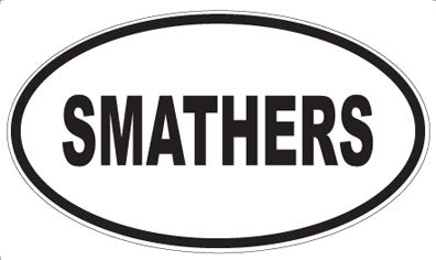 SMATHERS - Oval Sticker