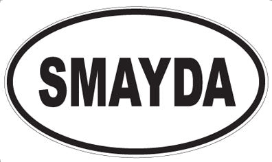 SMAYDA - Oval Sticker