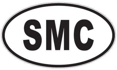 SMC - 3 Letter Initials Oval Magnet