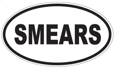 SMEARS - Oval Sticker