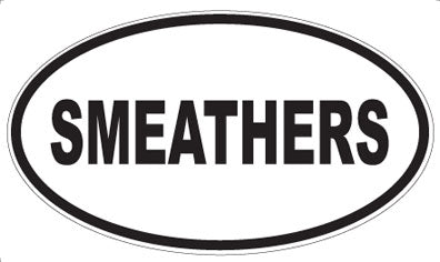 SMEATHERS - Oval Sticker