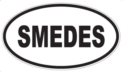 SMEDES - Oval Sticker