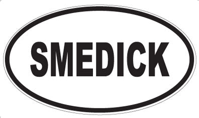 SMEDICK - Oval Sticker