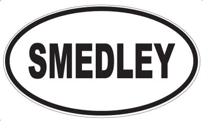 SMEDLEY - Oval Sticker
