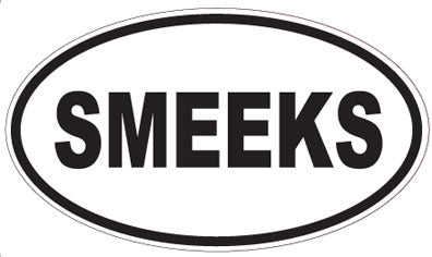 SMEEKS - Oval Sticker
