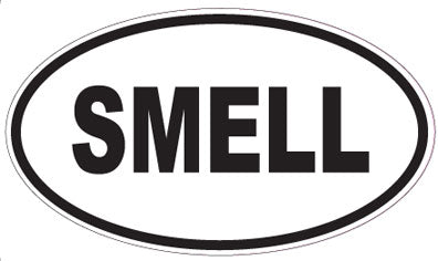 SMELL - Oval Sticker