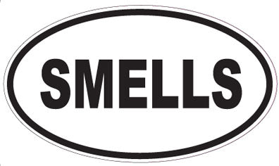 SMELLS - Oval Sticker