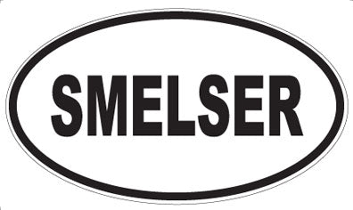SMELSER - Oval Sticker
