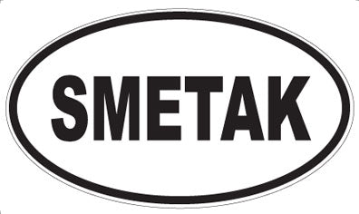 SMETAK - Oval Sticker