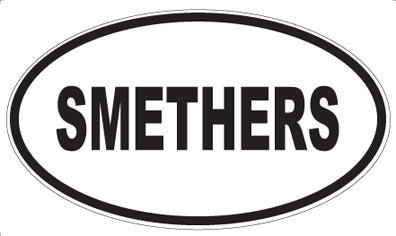 SMETHERS - Oval Sticker