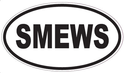 SMEWS - Oval Sticker